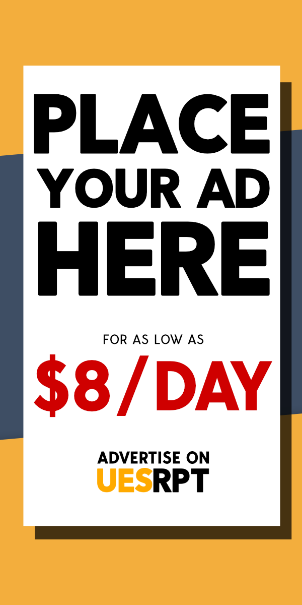Advertisement: Advertise on UESRPT for as low as $8 per day
